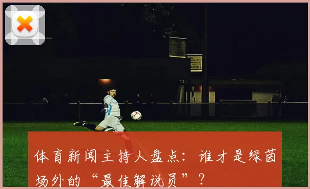 体育新闻主持人盘点：谁才是绿茵场外的“最佳解说员”？